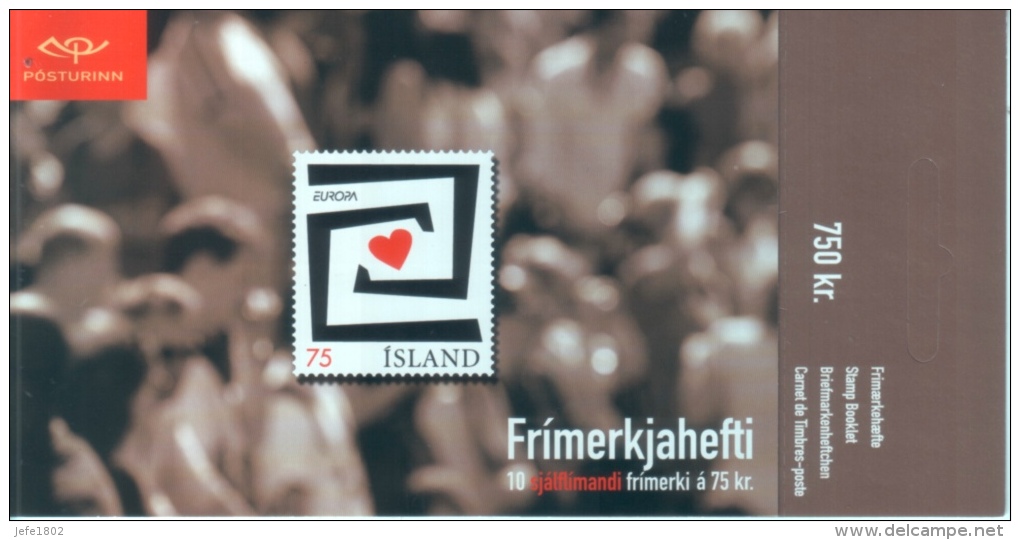 Island - Stamp Booklet - 750 Kr. - Libretti