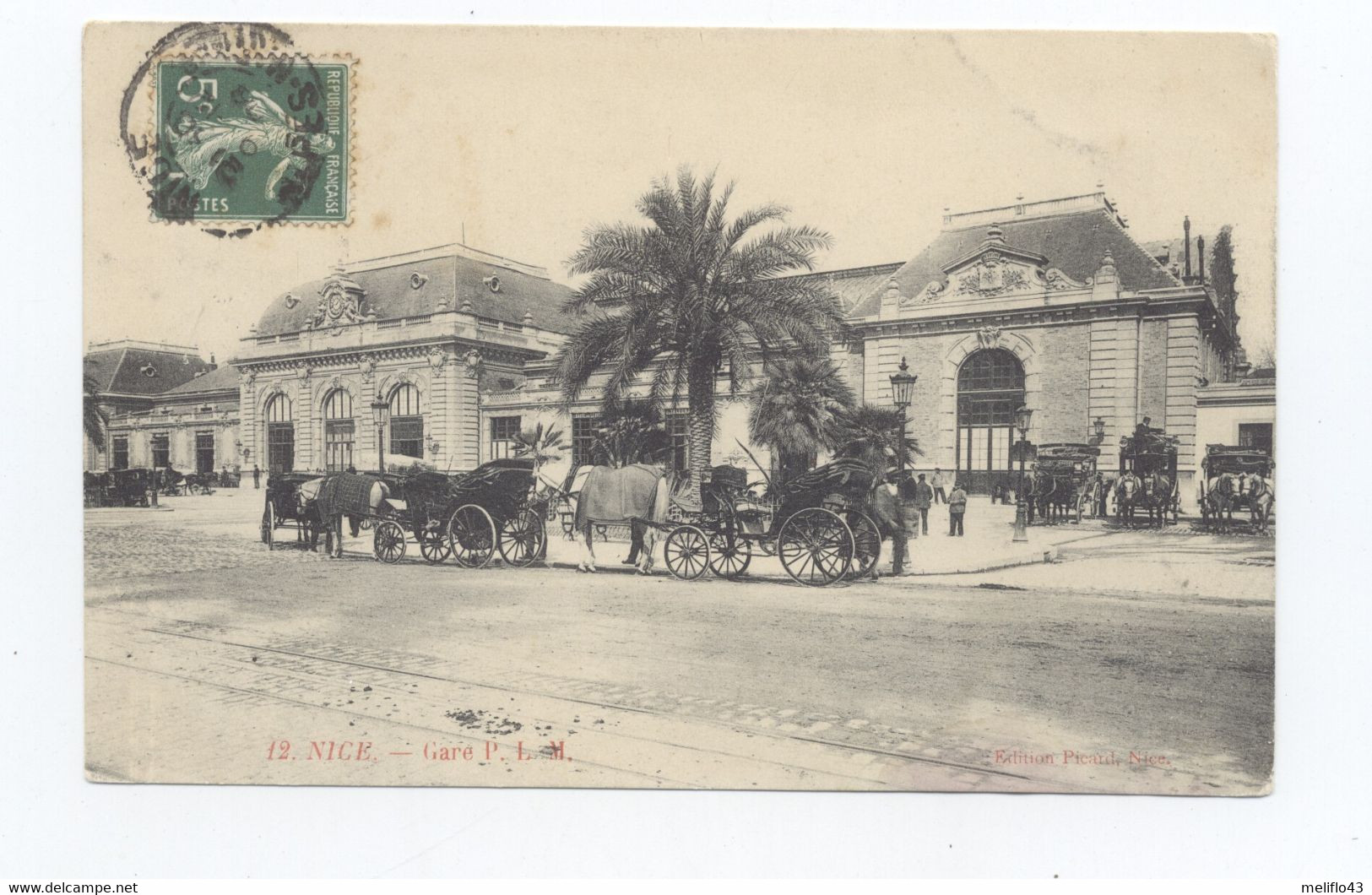 06/CPA A - Nice - Gare PLM (attelages) - Treinverkeer - Station