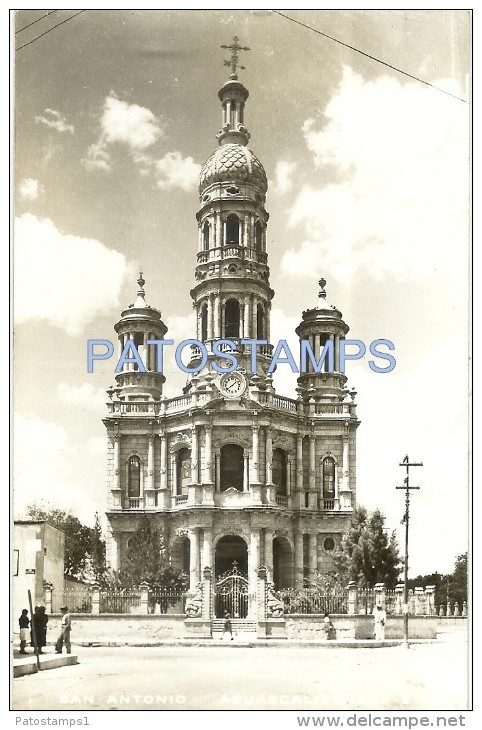 26159 MEXICO AGUASCALIENTES CHURCH SAN ANTONIO POSTAL POSTCARD - Nicaragua