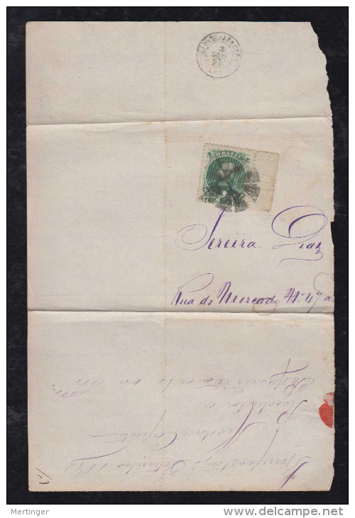 Brazil Brasil 1871 Cover Fragment BEMPOSTA To Rio De Janeiro Margin - Briefe U. Dokumente