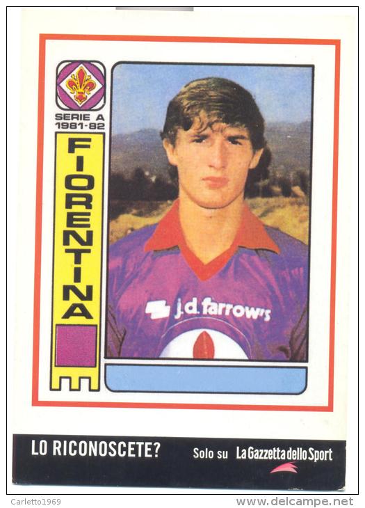 FIORENTINA DANIELE MASSARO-SUPPL.GAZZETTA DELLO SPORT PER PANINI - Football