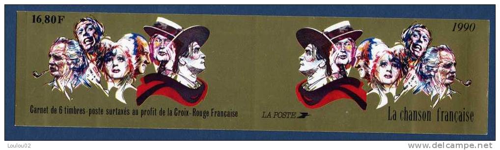 Carnet - Personnages Celebres - France - 1990 - BC 2655 - Excellent état - Neuf** - Personaggi