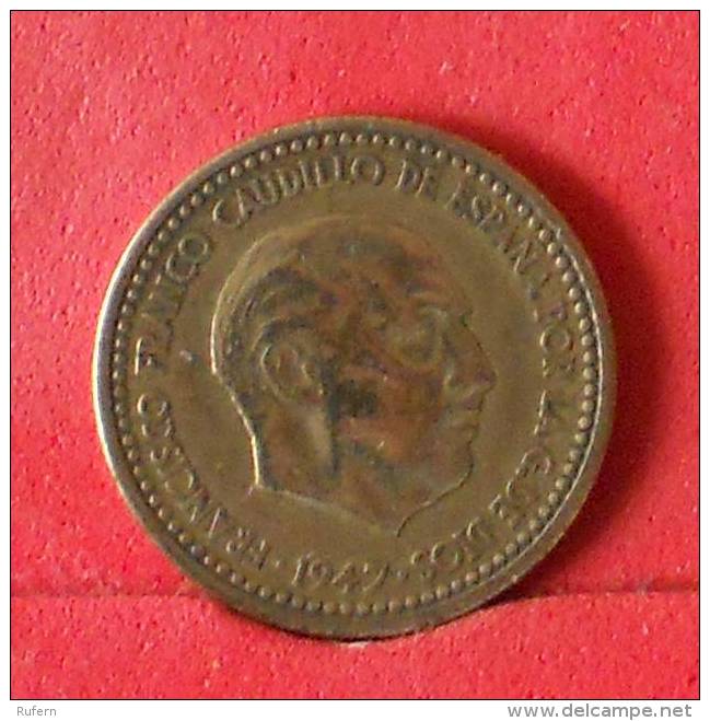 SPAIN  1  PESETA  1947  19*52 KM# 775  -    (Nº13460) - 1 Peseta