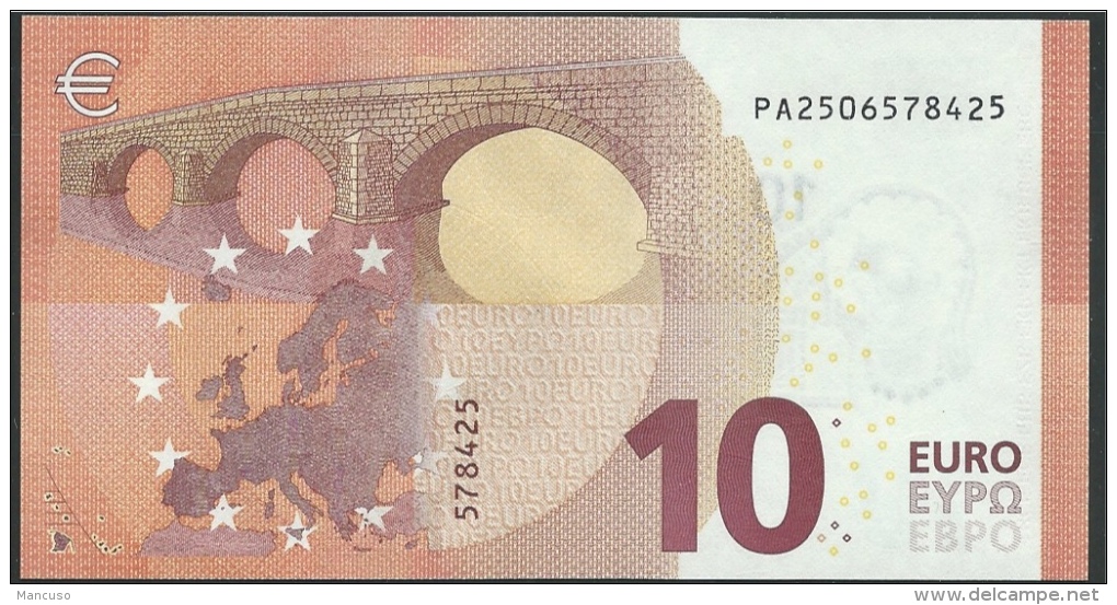 PAYS-BAS  10 EURO  PA P002 H4   DRAGHI   UNC - 10 Euro