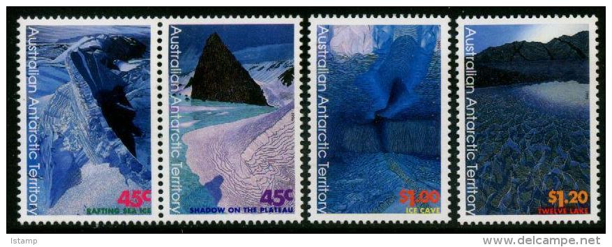 1996 - Australian Antarctic Territory LANDSCAPES Set 4 Stamps MNH - Ungebraucht