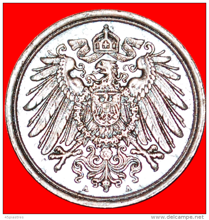 &#9733;EAGLE: GERMANY &#9733; 1 PFENNIG 1906A! LOW START&#9733; NO RESERVE! Wilhelm II (1888-1918) - 1 Pfennig