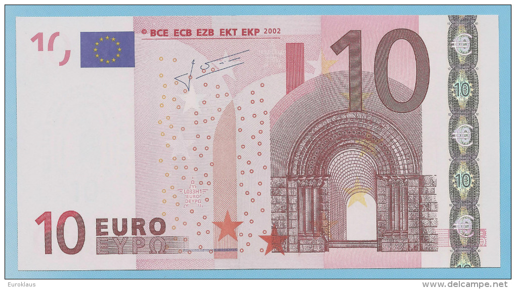 10 EURO L033H1 WITH FIVE  NUMBERS IN SEQUENCE UNC - 10 Euro
