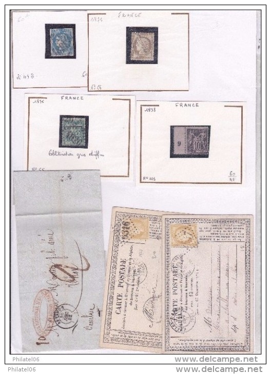 FRANCE  TIMBRES CLASSIQUES  A ETUDIER - Collections