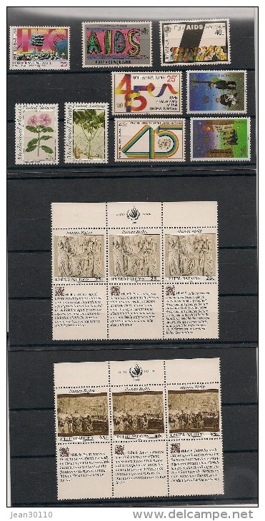 NATIONS UNIES NEW YORK Année Complète 1990 N° Y/T:569/583** Côte: 23,60 € - Ungebraucht