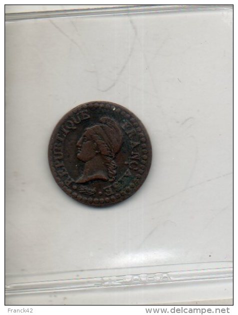 France. 1 Centime Dupré An 8 A - 1 Centime