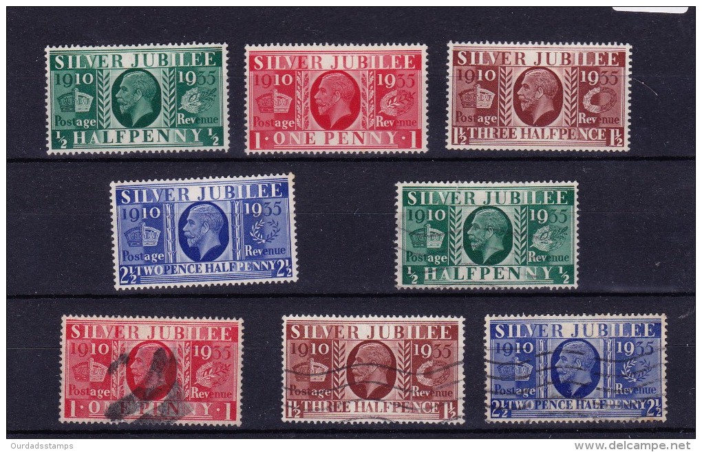 GB KGV, 1935 Silver Jubilee, Full Set  LMM And FU (4138) - Ohne Zuordnung