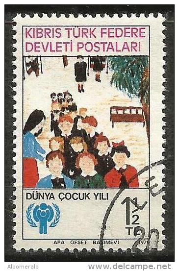 Turkish Cyprus 1979 - Mi. 77 O,  Children | International Years | U.N.O. | Children Drawings - Gebruikt