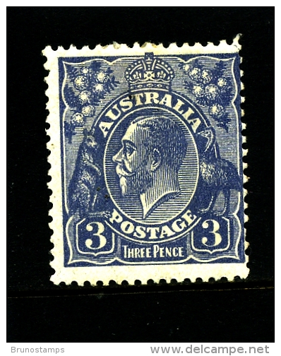 AUSTRALIA - 1928  KGV HEAD 3d BLUE DIE I  SMALL MULTIPLE WMK PERF 13 1/2x12 1/2  MINT  SG 100 - Nuevos