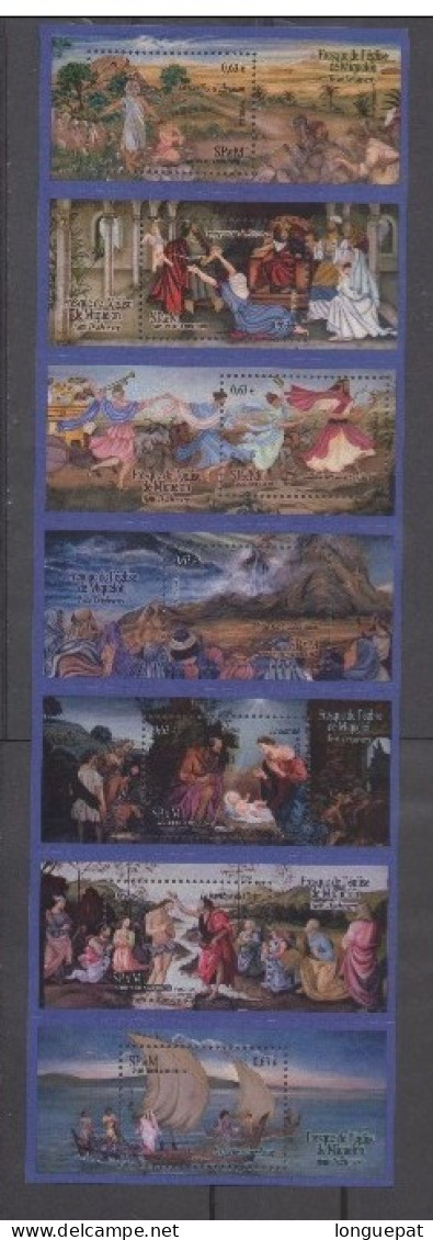 SAINT-PIERRE Et MIQUELON -- Art - "Fresque De L'église De Miquelon" D'Yvette Detcheverry : "Sacrifice D'Abraham", Etc - Unused Stamps