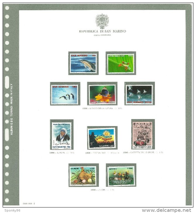 SAN MARINO - COLLEZIONE COMPLETA - MNH** DAL 1981 AL 1997 + SERVIZI E FOGLIETTI COME DA FOTOGRAFIE