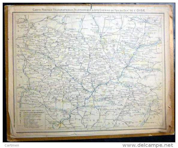 CALENDRIERS DES POSTES PTT 1923 ORIGINAL DEPARTEMENT DE L'OISE 60  CHIENS ET CHASSE A COURRE - Groot Formaat: 1921-40