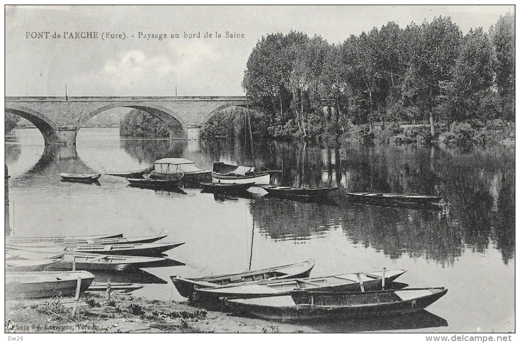 Pont-de-l´Arche - Paysage Au Bord De La Seine - Barques - Edition Lavergne - Pont-de-l'Arche