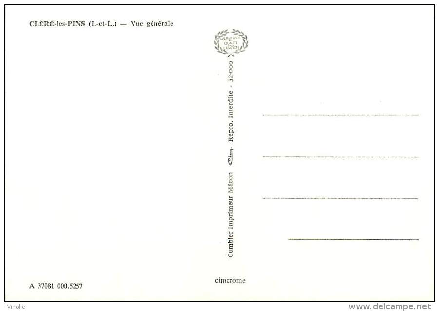 Réf : T 15 - 5241 : VUE AERIENNE DE CLERE LES PINS - Cléré-les-Pins