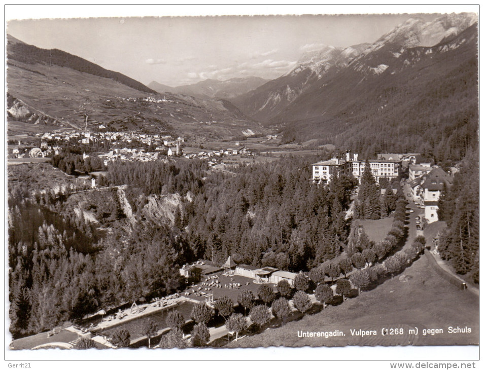 CH 7550 SCHULS / SCUOL - VULPERA, Panorama Gegen Schuls - Scuol