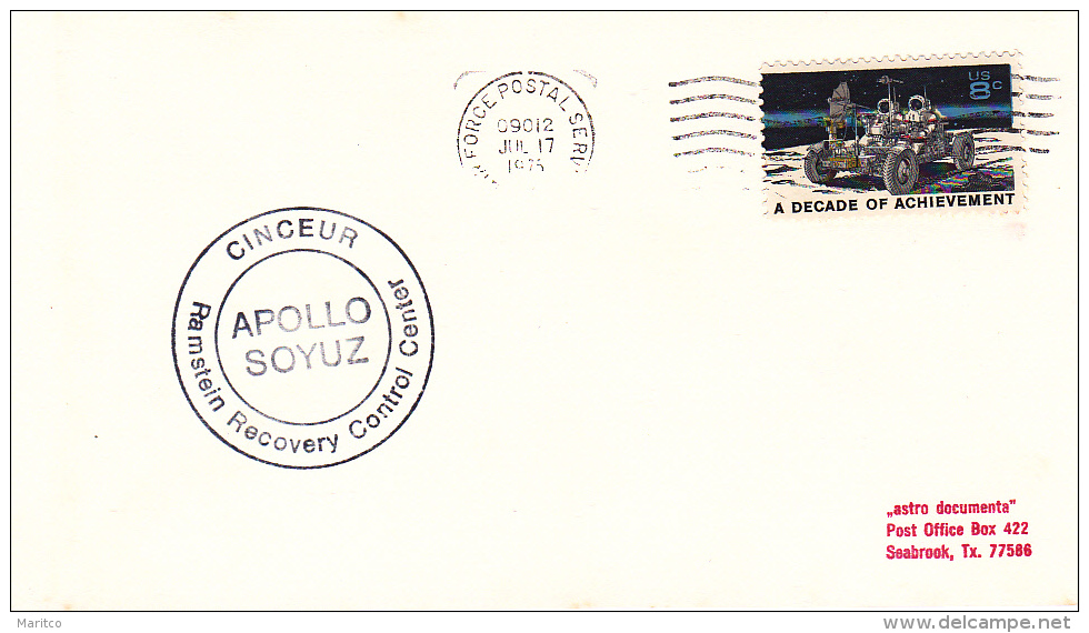 Cover Apollo Soyuz Recovery Control Center - Nordamerika