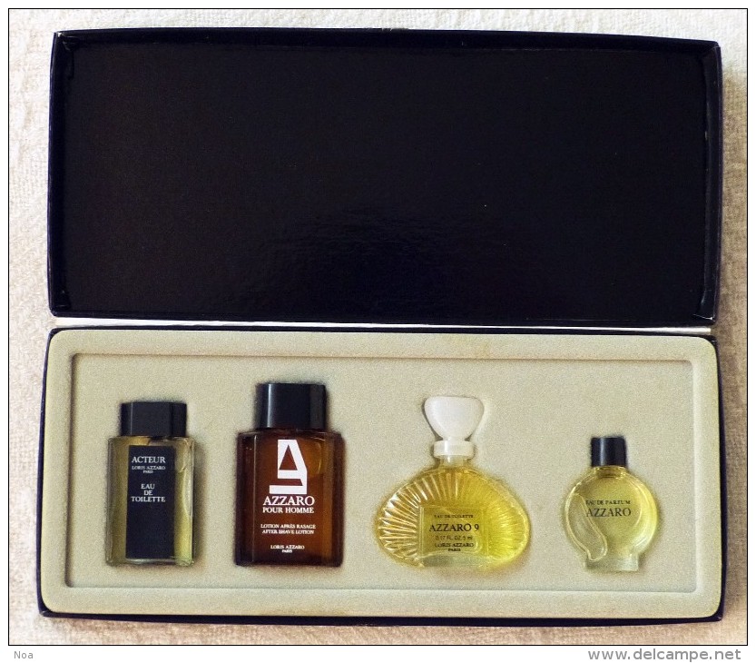 Coffret Miniatures De Parfums. Collection «Loris Azzaro» Paris, Azzaro Couture, Azzaro 9, Azzaro Pour Homme, Acteur - Zonder Classificatie