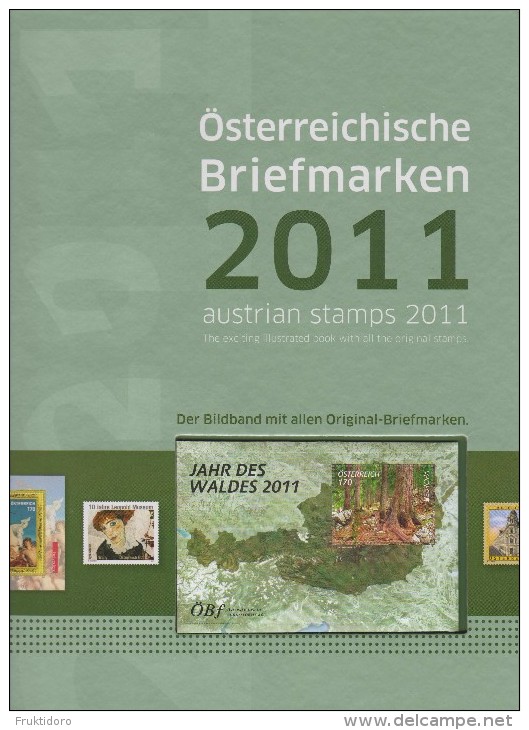 Austria Yearbook 2011 - Illustrated Book With All The Original Stamps MNH - Años Completos