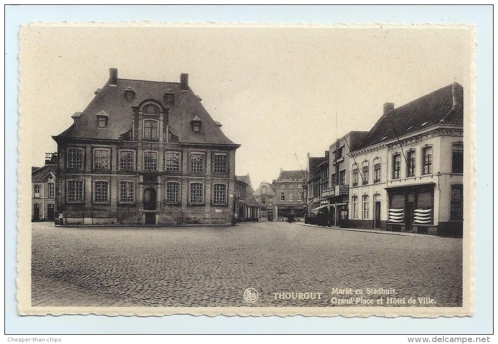 Thourout - Grand'Place Et Hotel De Ville - Torhout