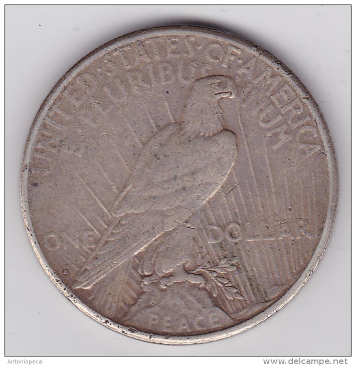 UNITED STATES 1922 Peace Silver Dollar - 1921-1935: Peace