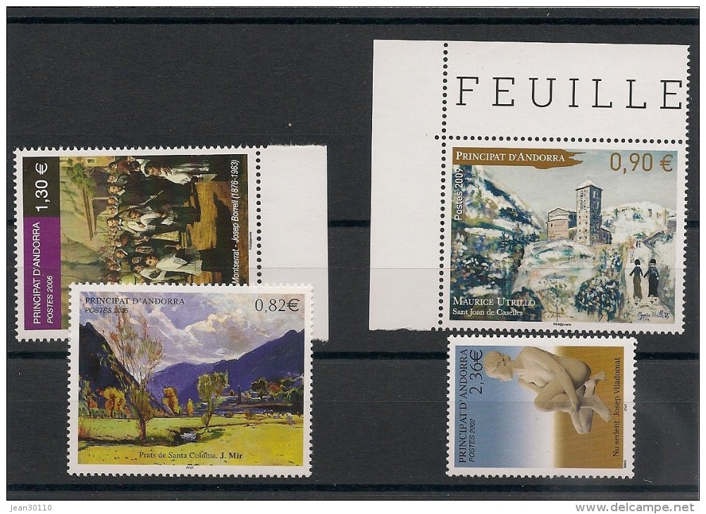 ANDORRE  Art Années 2002/06  Lot** - Nuovi