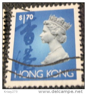 Hong Kong 1992 Queen Elizabeth II $1.70  - Used - Used Stamps