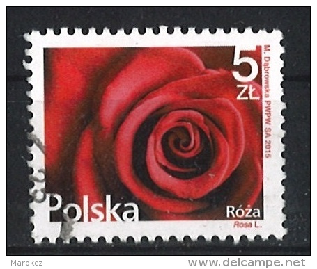 POLAND 2015 Flora – Flowers And Fruits; Rose (Rosa L.) Postally Used MICHEL # 4789 - Usados