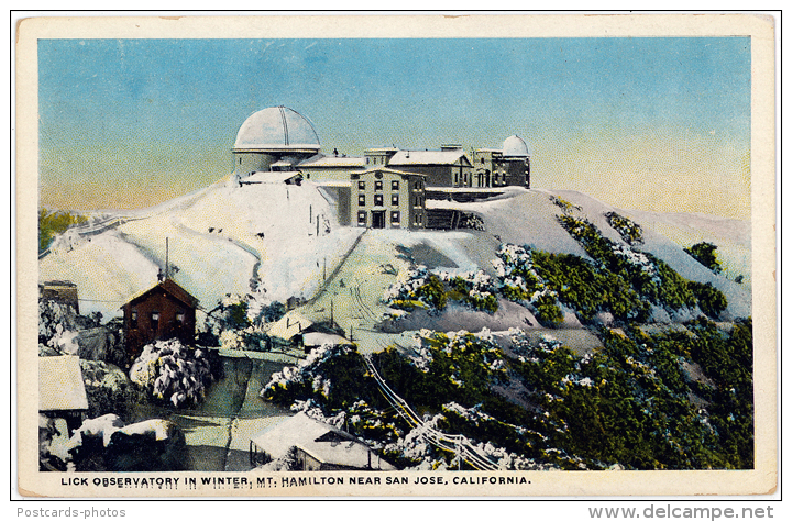 LICK OBSERVATORY IN WINTER MT. HAMILTON NEAR SAN JOSE CALIFORNIA  - United States - San Jose