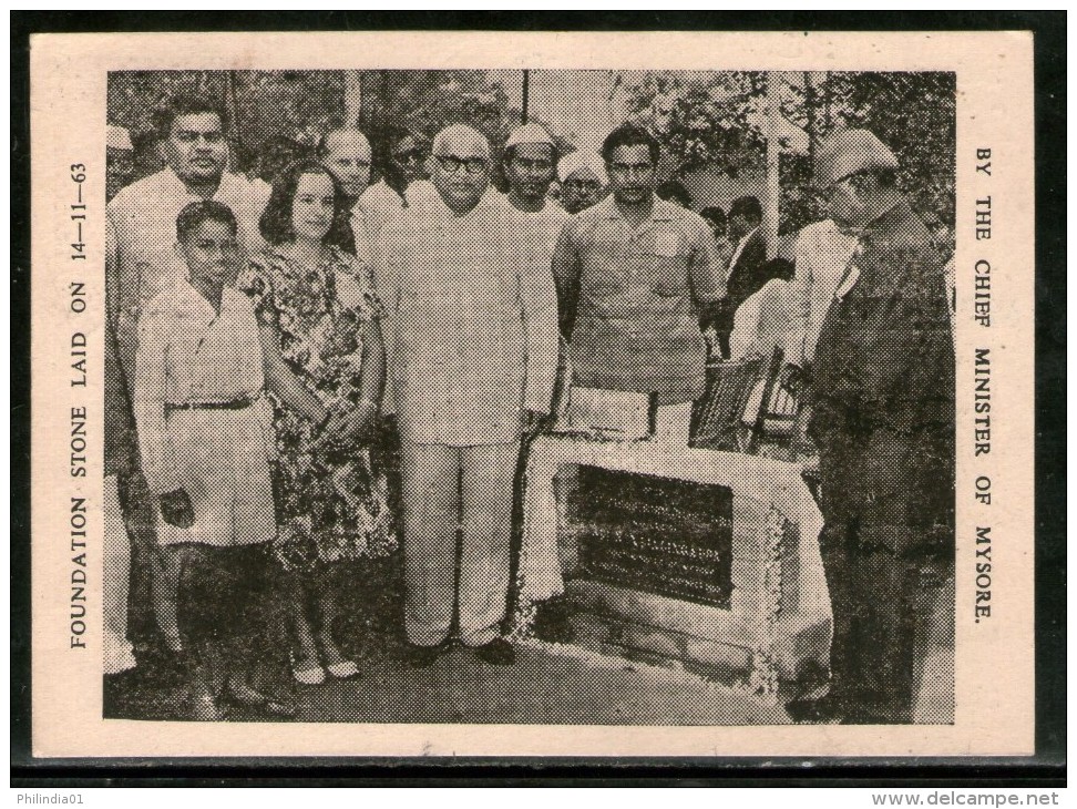 India 1964 Germany 2nd Pestalozzi Balloon Flight Bangalore Carried Card # 1457D - Luchtpost