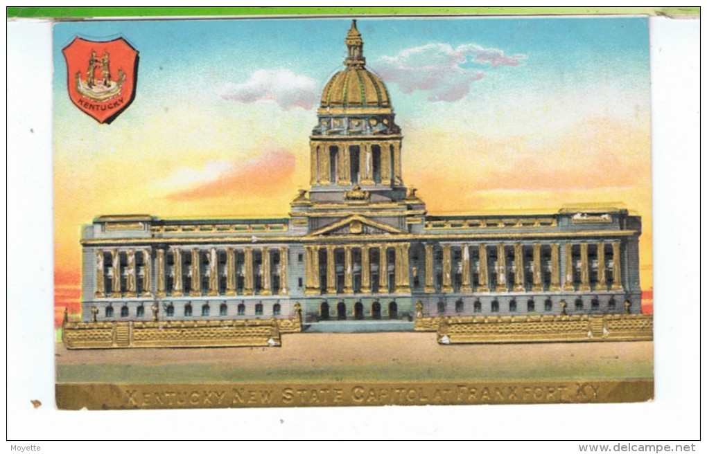 CPA-CARTE EN RELIEF-ETATS-UNIS-KENTUKY-FRANKFORT-NEW STATE CAPITOL-KY- - Frankfort