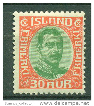 Iceland. 1920.  Nr.  93, MH - Ungebraucht