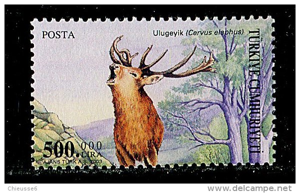 (cl.11 - P.56) Turquie ** N° 3069 (ref. Michel Au Dos) - Cerf Bramant - - Unused Stamps