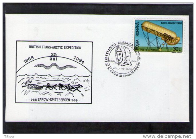 British Trans-Arctic Expedition 1969 25 Years -  Alba Iulia 1994 - Polar Explorers & Famous People