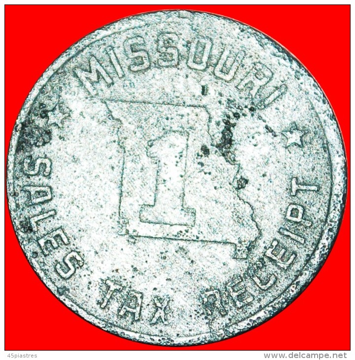 * MISSOURI (1937-1942): USA ★ SALES TAX RECEIPT 1 MILL! LOW START &#9733; NO RESERVE! - Monetary/Of Necessity