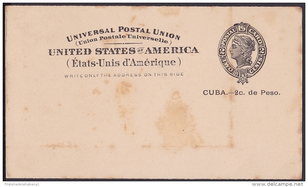 1899-EP-120. CUBA. US OCCUPATION. 1899. Ed.40. POSTAL STATIONERY. - Lettres & Documents