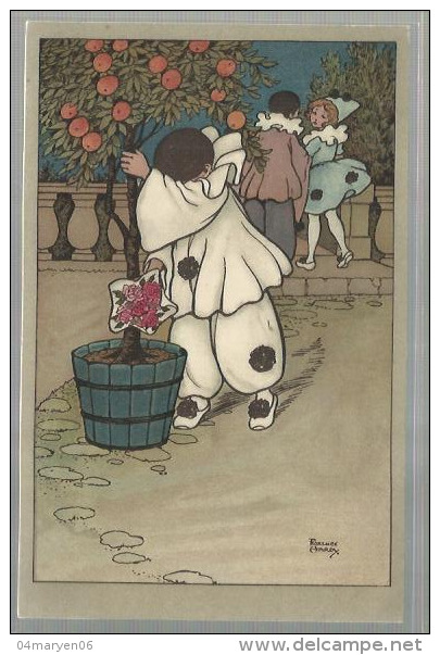 -  ** 1X ILLUSTRATOR FLORENCE HARDY / PIERROT Aan Appelsienenboom !! - Hardy, Florence