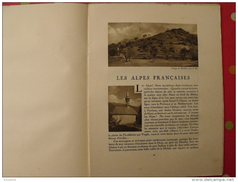 Les Alpes Françaises. Revue Le Visage De La France. 1925. 32 Pages. édition Horizons De France - Corse