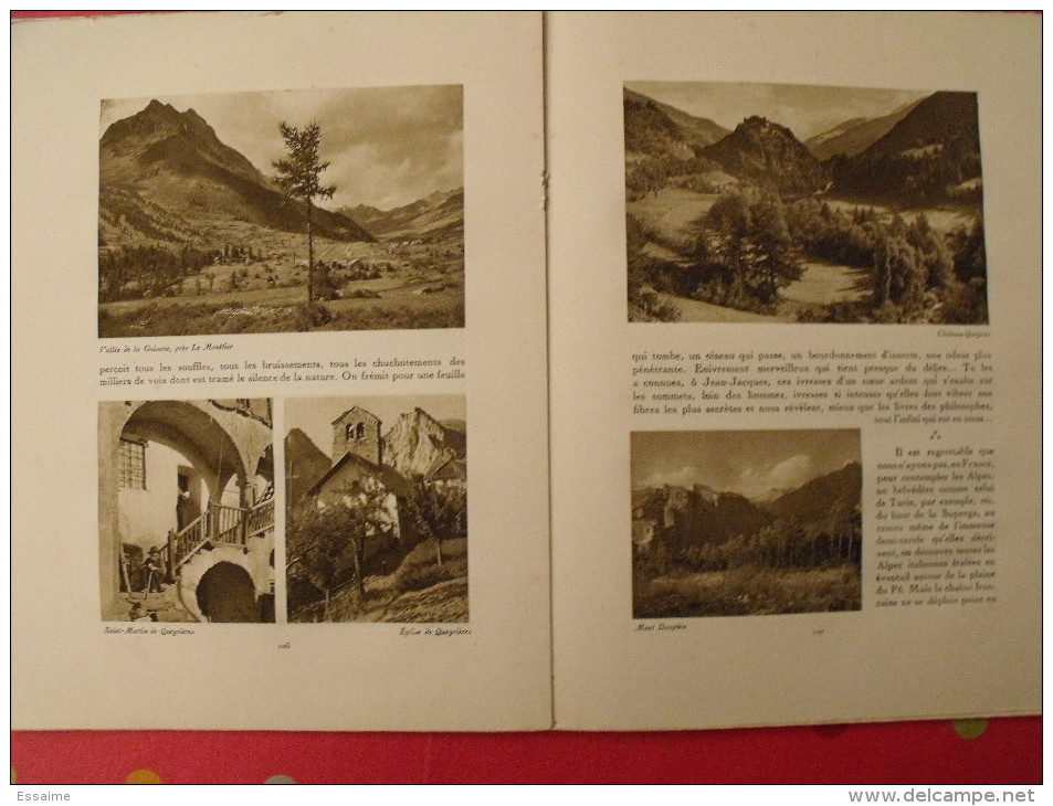 Les Alpes Françaises. revue Le visage de la France. 1925. 32 pages. édition Horizons de France