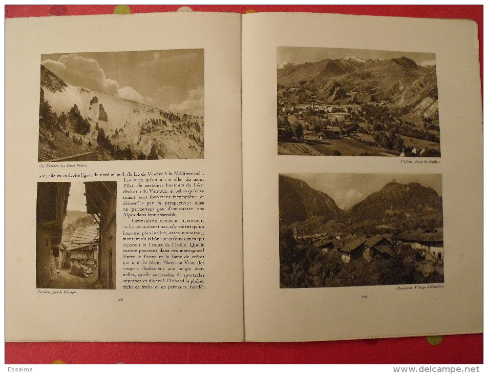 Les Alpes Françaises. revue Le visage de la France. 1925. 32 pages. édition Horizons de France