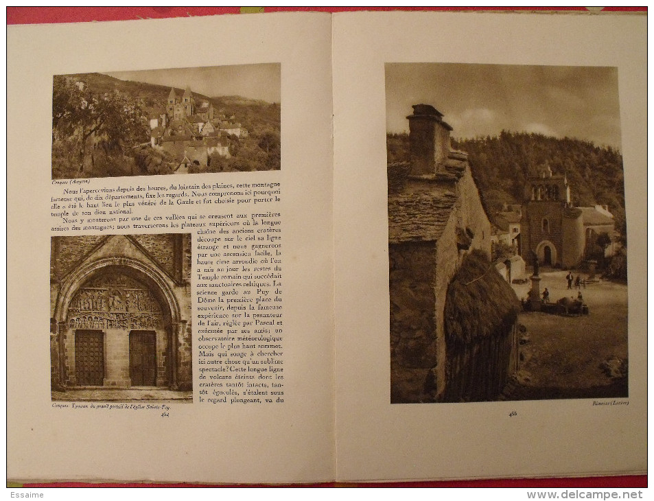 Auvergne Massif central. revue Le visage de la France. 1925. 32 pages. édition Horizons de France
