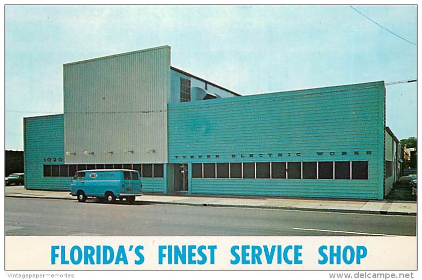 257563-Florida, Jacksonville, Turner Electric Works, Service Shop, Van, Munn Photography By Dexter Press No 25301-C - Jacksonville