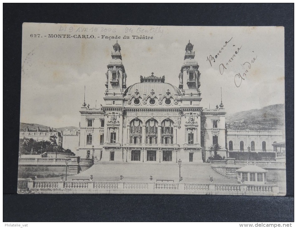 MONACO - Carte Taxée Pour La Paris - 1905 - A Voir - P15153 - Storia Postale