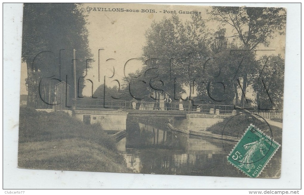 Les Pavillons-sous-Bois (93) : L Pont Gauchere  En 1908 (animé) PF. - Les Pavillons Sous Bois