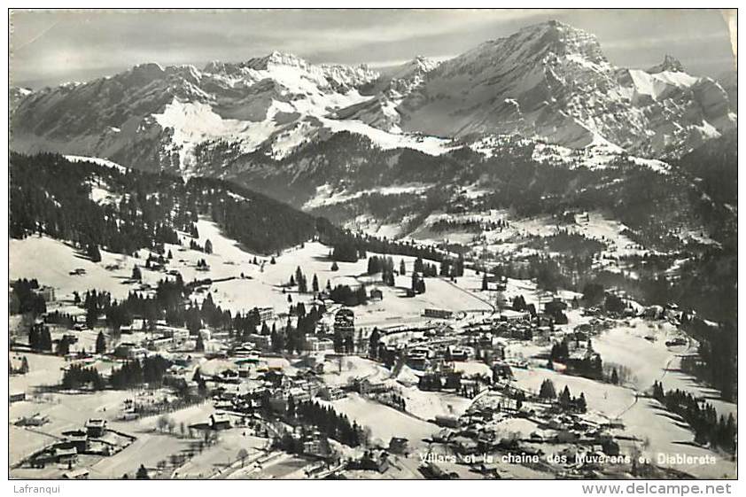 Pays Divers- Suisse - Ref F441- Villars Et La Chaine Des Muverans Et Diablerets  - Carte Bon Etat  - - Villars-les-Moines