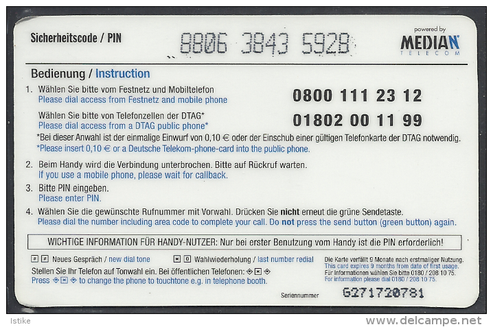 Germany, Prepaid, The 4 Race's Babies With Phone. - [2] Móviles Tarjetas Prepagadas & Recargos