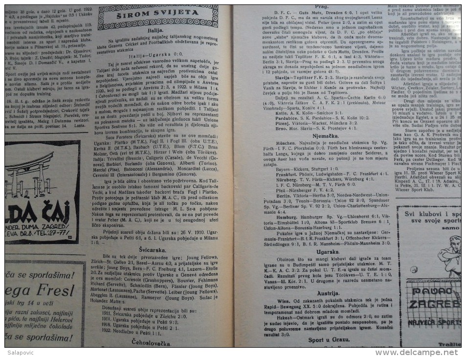 SPORT ILUSTROVANI TJEDNIK 1923 ZAGREB, FOOTBALL, SKI, MOUNTAINEERING,  SPORTS NEWS FROM THE KINGDOM SHS - Libros